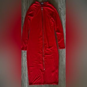 Express Red Zip Up Dress